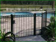 Swimming pool gate from Tornado Fence in Mobile, AL