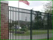 Iron fence at Tornado Fence Company, Mobile, AL